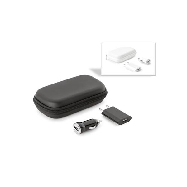 Kit de carregadores USB em ABS – TC001