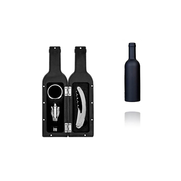 Kit vinho em formato de garrafa – GA023