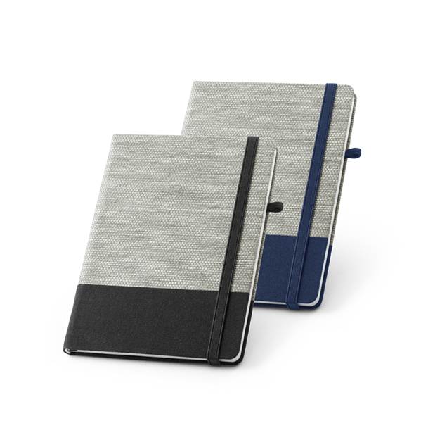 Caderno capa dura em palha e algodão canvas – OE319
