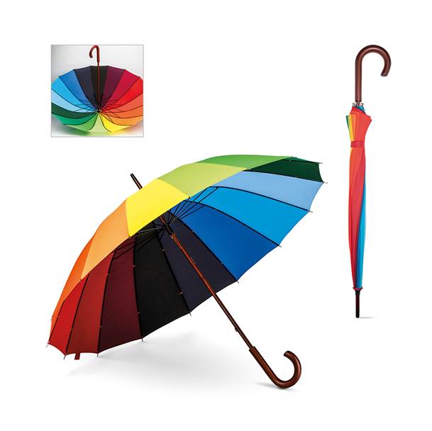 Guarda-chuva com pega em madeira – OP381