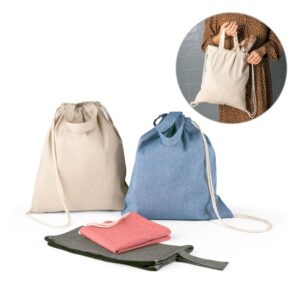 Sacola tipo mochila com algodão reciclado – SC058
